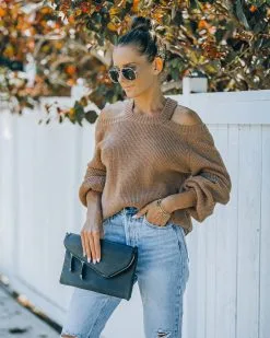 Malia Cold Shoulder Knit Sweater - Camel - FINAL SALE -clothes Sales FO6C0701 2e070dd2 d974 424f 8d76 6e8620ea8c1d