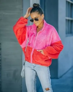 Nava Pocketed Colorblock Zip Up Jacket - Pink - FINAL SALE 19 Nava Pocketed Colorblock Zip Up Jacket - Pink - FINAL SALE -clothes Sales FO6C2061 3567d6d0 5f93 4c53 8582 fd2d20c2b7a3