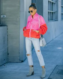 Nava Pocketed Colorblock Zip Up Jacket - Pink - FINAL SALE 18 Nava Pocketed Colorblock Zip Up Jacket - Pink - FINAL SALE -clothes Sales FO6C2143 e7ac621b 579a 47d2 8d27 7d754d8dfd5e