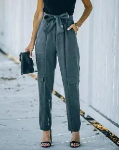 SADI-001 Romario Pocketed High Rise Cargo Pants - SALE