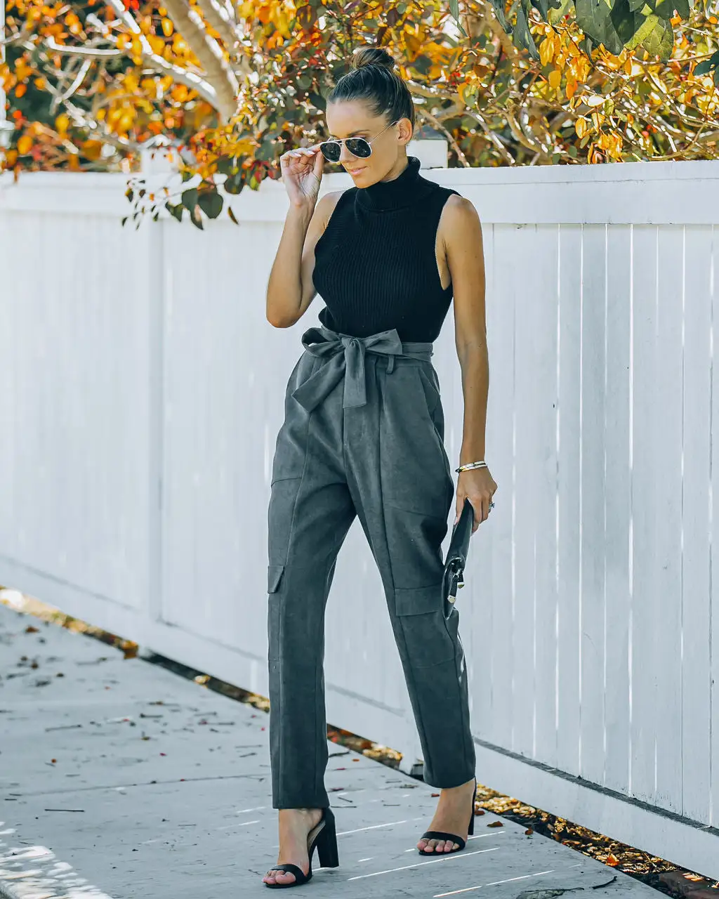 SADI-001 Romario Pocketed High Rise Cargo Pants - SALE 3 SADI-001 Romario Pocketed High Rise Cargo Pants - SALE - Image 3