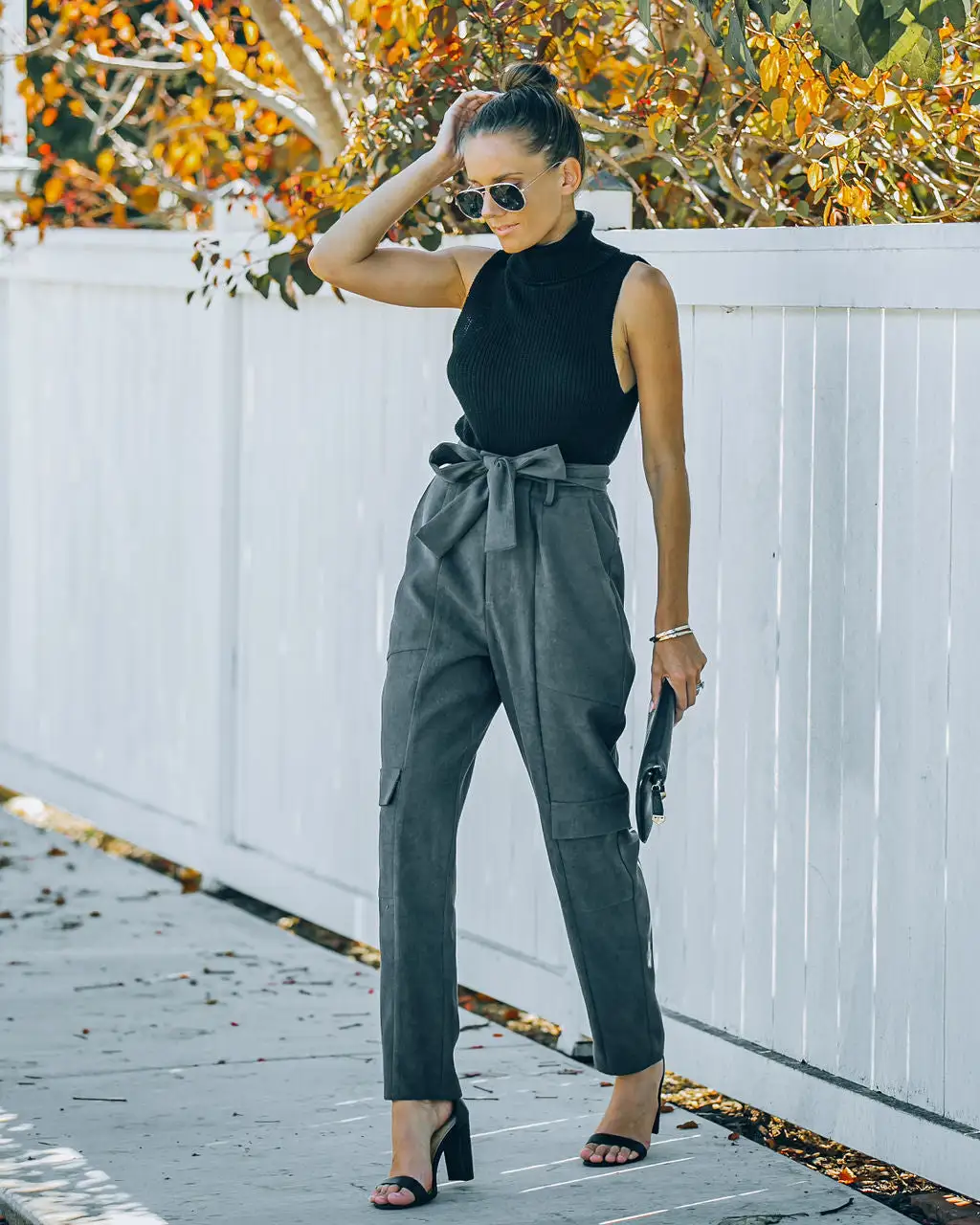 SADI-001 Romario Pocketed High Rise Cargo Pants - SALE 10 SADI-001 Romario Pocketed High Rise Cargo Pants - SALE - Image 10