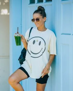 Warm Smile Cotton Oversized Tee - FINAL SALE -clothes Sales FO6C3187 e1738ca4 dc73 4506 b0ca 83f3a416fedd