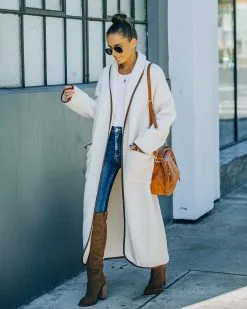 Livy Pocketed Fleece Coat - LAST CHANCE