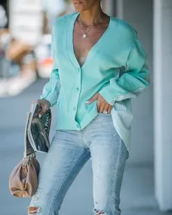 Making Moves Contrast Knit Cardigan - Mint - FINAL SALE -clothes Sales FO6C3919 8cc5bbaa 9663 47fe 81d8 c61a80b92b4e