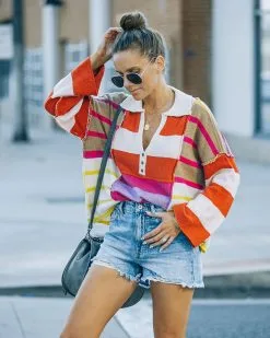 Shaw Striped Collared Henley Sweater - FINAL SALE -clothes Sales FO6C4307 152b91cc 3eff 4901 a3a2 82e63fcde5ee