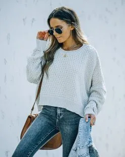 Maizy Crop Knit Sweater - FINAL SALE -clothes Sales FO6C4596