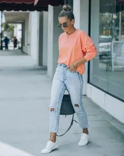 Comfortably Me Lightweight Pullover - Coral - FINAL SALE -clothes Sales FO6C7390 90e25e79 f969 44f0 8986 a59bdaac0035