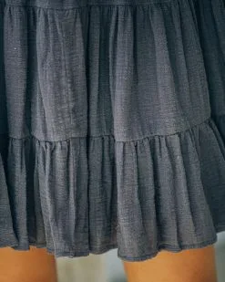 Rudra Cotton Tiered Babydoll Tunic - Carbon - LAST CHANCE -clothes Sales FO6C7806 aa4ab721 c607 45aa 916e 90be4e66f3dc