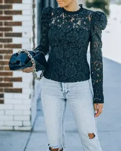 Fulfilled Heart Statement Sleeve Lace Blouse - Black - FINAL SALE 13 Fulfilled Heart Statement Sleeve Lace Blouse - Black - FINAL SALE -clothes Sales FO6C8403 6d007ee7 c80d 4dd5 8ba1 32dd881b3e14
