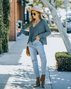 FATE-001 Brady Cotton Distressed Sweater - Charcoal - FINAL SALE -clothes Sales FO6C8404 563e19d8 a9a4 4f65 91e7 dd5b23bd2c6b