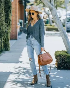 FATE-001 Brady Cotton Distressed Sweater - Charcoal - FINAL SALE -clothes Sales FO6C8416 fc3bd42c 7b14 441a 8ae6 84b18f0de432