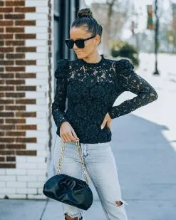 Fulfilled Heart Statement Sleeve Lace Blouse - Black - FINAL SALE 21 Fulfilled Heart Statement Sleeve Lace Blouse - Black - FINAL SALE -clothes Sales FO6C8425 1a5cf3fe 99a9 4322 ab5b 6ff54f893b51