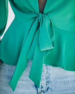 Erica Front Tie Top - Jade - FINAL SALE -clothes Sales FO6C8452 8fd2fa5d a7b4 494d b8b6 2292c5796c75