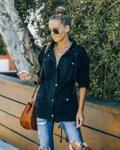 Clancy Cotton Blend Pocketed Cargo Jacket - FINAL SALE