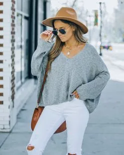 Wilmer Cotton Blend Sweater - Dark Grey - FINAL SALE 19 Wilmer Cotton Blend Sweater - Dark Grey - FINAL SALE -clothes Sales FO6C9786