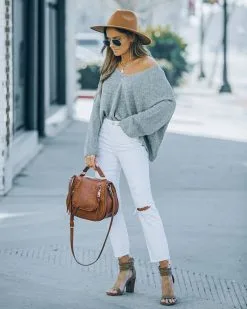 Wilmer Cotton Blend Sweater - Dark Grey - FINAL SALE 20 Wilmer Cotton Blend Sweater - Dark Grey - FINAL SALE -clothes Sales FO6C9839