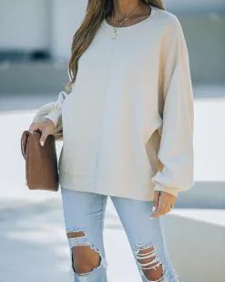 Running Errands Knit Oversized Pullover Sweater - Cream - FINAL SALE -clothes Sales FO6C9885 51af9e3c edfa 4195 bd84 1d222d3bcfb1