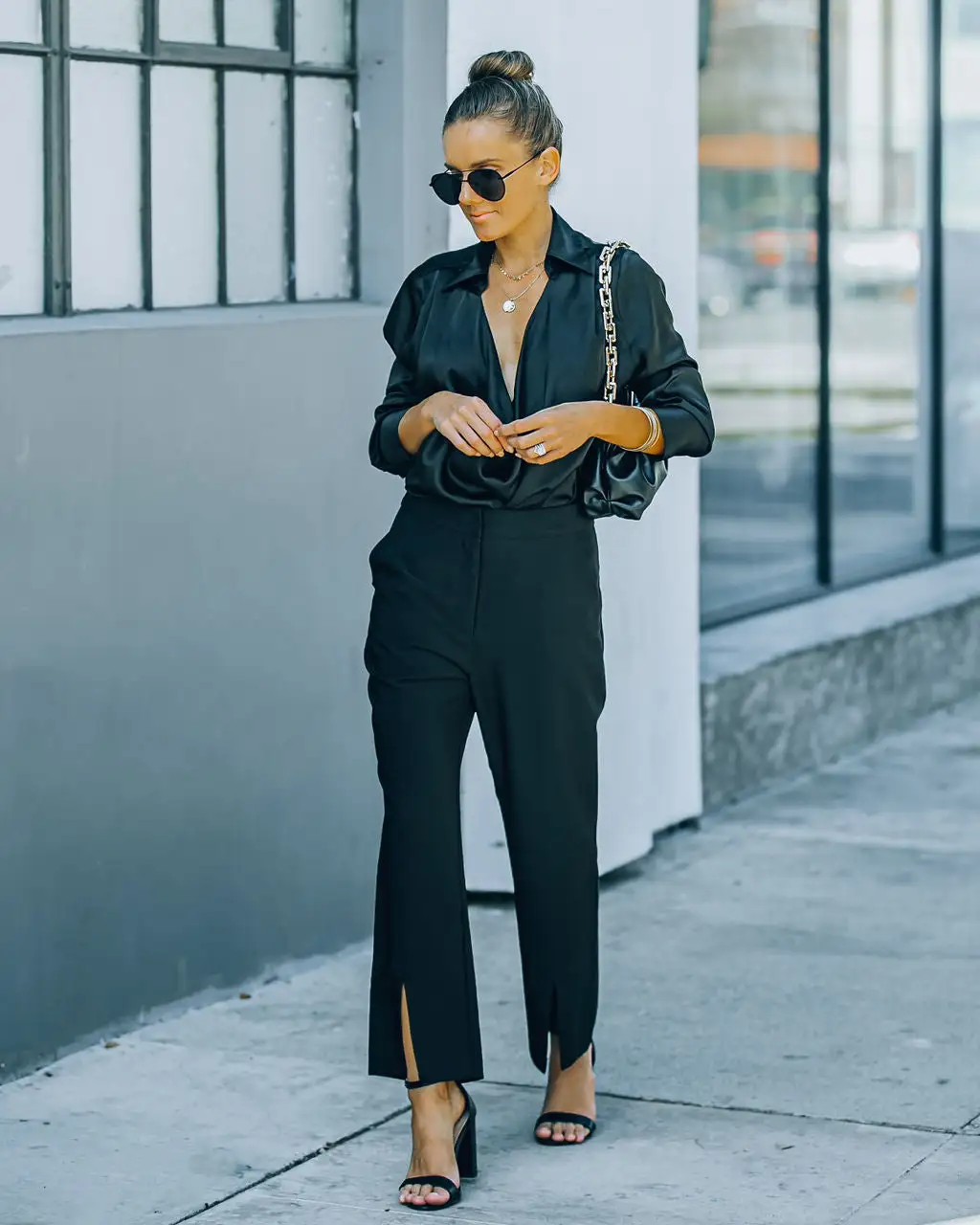SKIE-001 Lyle Pocketed High Rise Slit Front Trousers - FINAL SALE 6 SKIE-001 Lyle Pocketed High Rise Slit Front Trousers - FINAL SALE - Image 6