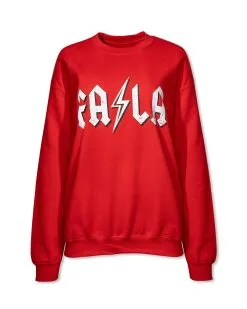 Fa La La Sweatshirt - Red - FINAL SALE 9 Fa La La Sweatshirt - Red - FINAL SALE -clothes Sales FaLaLaSweatshirt Red