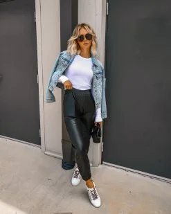 OLIV-001 Richie Faux Leather Joggers - FINAL SALE -clothes Sales Facetune 01 08 2022 23 10 37