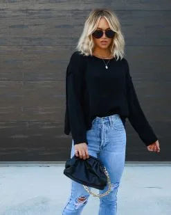 Back To Basics Knit Pullover Sweater - Black - FINAL SALE -clothes Sales Facetune 01 09 2022 20 35 01