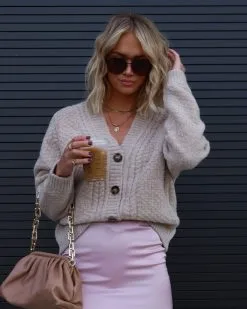 Never Lonely Oversized Button Front Cardigan - Oatmeal - FINAL SALE -clothes Sales Facetune 01 12 2022 19 51 13