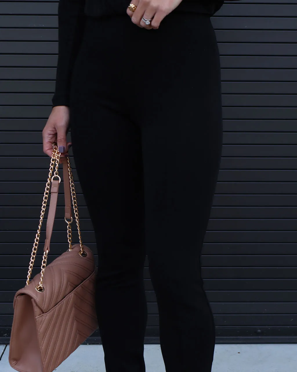 EMOR-001 Day And Night Split Hem Pants - Black - FINAL SALE 2 EMOR-001 Day And Night Split Hem Pants - Black - FINAL SALE - Image 2