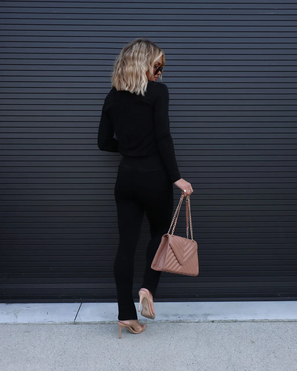 EMOR-001 Day And Night Split Hem Pants - Black - FINAL SALE 4 EMOR-001 Day And Night Split Hem Pants - Black - FINAL SALE - Image 4