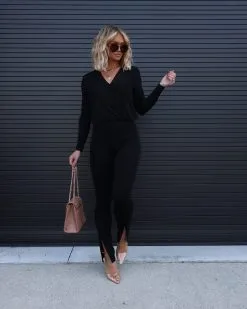 EMOR-001 Day And Night Split Hem Pants - Black - FINAL SALE 9 EMOR-001 Day And Night Split Hem Pants - Black - FINAL SALE -clothes Sales Facetune 01 12 2022 21 09 05