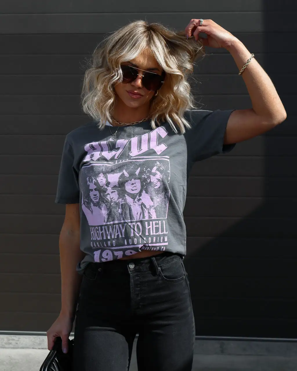 RECY-001 AC/DC 1979 Tour Cotton Tee - SALE 3 RECY-001 AC/DC 1979 Tour Cotton Tee - SALE - Image 3