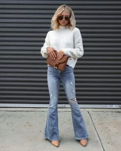 Clever One Knit Mock Neck Pullover Sweater - Cream 8 Clever One Knit Mock Neck Pullover Sweater - Cream -clothes Sales Facetune 06 10 2022 17 07 08