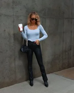 Cecelia Lightweight Rib Sweater Top - Dusty Blue - FINAL SALE 9 Cecelia Lightweight Rib Sweater Top - Dusty Blue - FINAL SALE -clothes Sales Facetune 07 11 2022 12 50 12