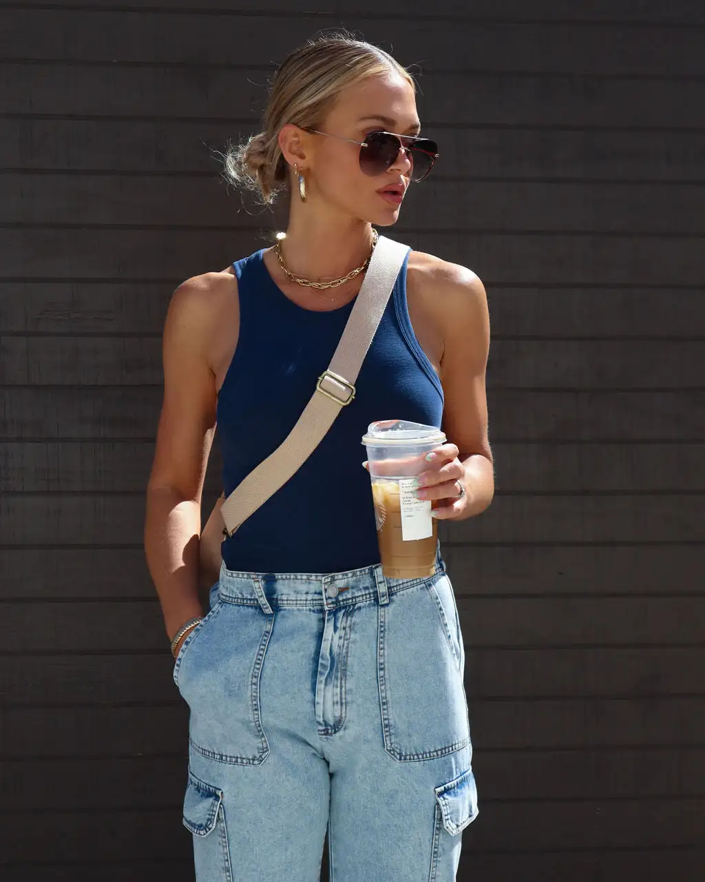 HYFV-001 Always A Vibe Cotton Bodysuit - Midnight Blue 6 HYFV-001 Always A Vibe Cotton Bodysuit - Midnight Blue - Image 6