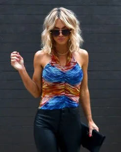 ENDL-001 Vista Bay Halter Striped Ruched Top - SALE -clothes Sales Facetune 14 02 2023 22 31 032