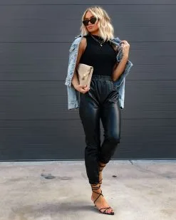 DRES-001 Mandie Sleeveless Mock Neck Bodysuit - Black - FINAL SALE -clothes Sales Facetune 14 09 2022 12 06 24