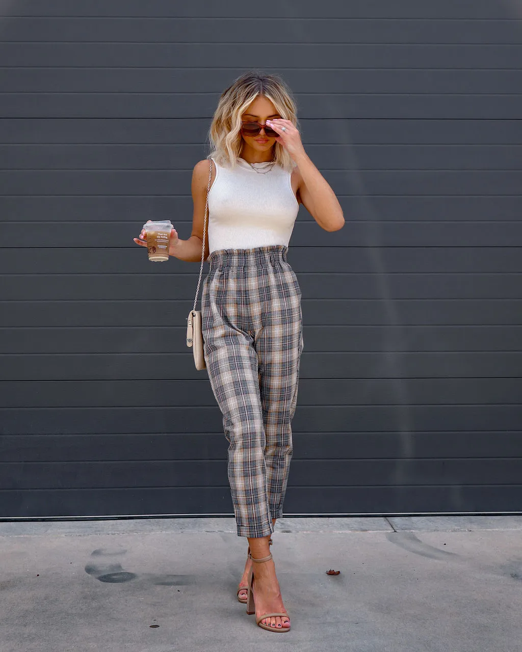 LUMI-001 Never Late Pocketed Plaid Pants - FINAL SALE 3 LUMI-001 Never Late Pocketed Plaid Pants - FINAL SALE - Image 3