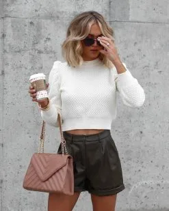 Teagan Knit Puff Sleeve Sweater - Cream - FINAL SALE 8 Teagan Knit Puff Sleeve Sweater - Cream - FINAL SALE -clothes Sales Facetune 15 12 2022 16 59 22