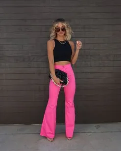 SALT-001 Take A Trip High Rise Flare Pants - Pink - FINAL SALE -clothes Sales Facetune 16 03 2023 10 50 36