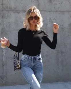 WISH-001 Destinee Long Sleeve Bodysuit - Black - FINAL SALE -clothes Sales Facetune 18 10 2022 22 51 41