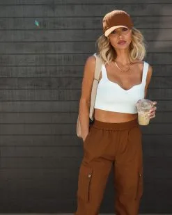 MAY -001 Let's Rewind Cargo Nylon Pants - Chocolate -clothes Sales Facetune 23 03 2023 20 44 45