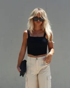 Clarina Ribbed Square Neck Crop Top - Black -clothes Sales Facetune 24 05 2023 20 37 20