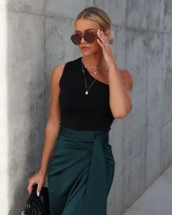 DRES-001 Evita Satin Wrap Midi Skirt - Dark Green - FINAL SALE -clothes Sales Facetune 24 11 2022 16 43 24