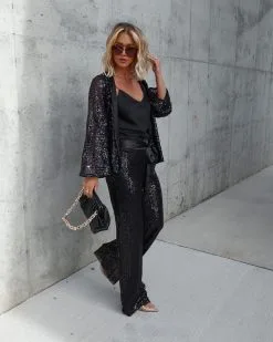 ON T-001 Royce Sequin High Waisted Pants - Black - FINAL SALE -clothes Sales Facetune 24 11 2022 18 57 51 b84d76fe 2537 48a1 ac20 e2b13b08b8a3