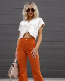 SALT-001 Gwen Corduroy Pocketed Flare Pants - Rust - FINAL SALE 14 SALT-001 Gwen Corduroy Pocketed Flare Pants - Rust - FINAL SALE -clothes Sales Facetune 25 08 2022 20 21 00