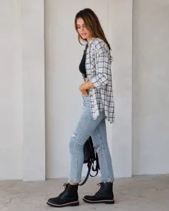 Farmers Market Lightweight Plaid Top - Off White - FINAL SALE 16 Farmers Market Lightweight Plaid Top - Off White - FINAL SALE -clothes Sales FarmersMarkeyLightweightPlaidTopOffWhite47