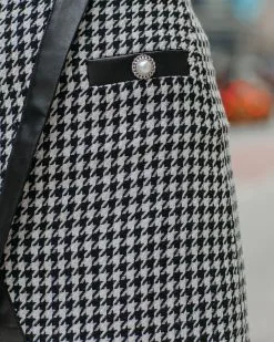 SALT-001 Fifth Avenue Houndstooth Mini Skirt - FINAL SALE -clothes Sales FifthAvenueHoundstoothMiniSkirt95