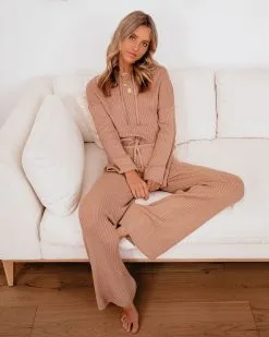 MOOD-001 Fran Cotton Blend Ribbed Pants - Camel - FINAL SALE -clothes Sales FranCottonBlenRibbedCamel 15 1e162d56 21f7 46b9 aed5 04a997000984