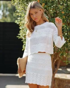 DEE-001 Francisco Cotton Crochet Mini Skirt - Ivory - FINAL SALE 14 DEE-001 Francisco Cotton Crochet Mini Skirt - Ivory - FINAL SALE -clothes Sales FranciscoCottonBlendCrochet35 f095d8ee 51b1 401e 8e09 70f56dda48be