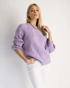 Fresh Perspective Sweater - Lavender - FINAL SALE